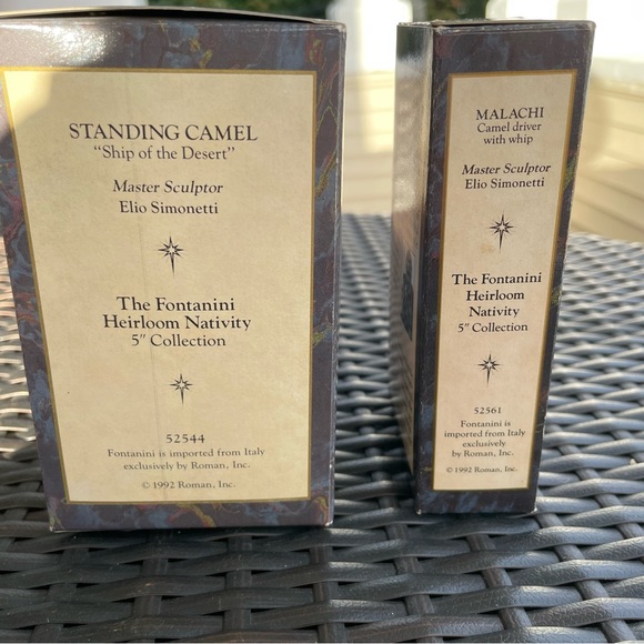 Fontanini 5” Nativity Set of 2 Figurines- Standing Camel & Malachi [Vintage] - Picture 4 of 15